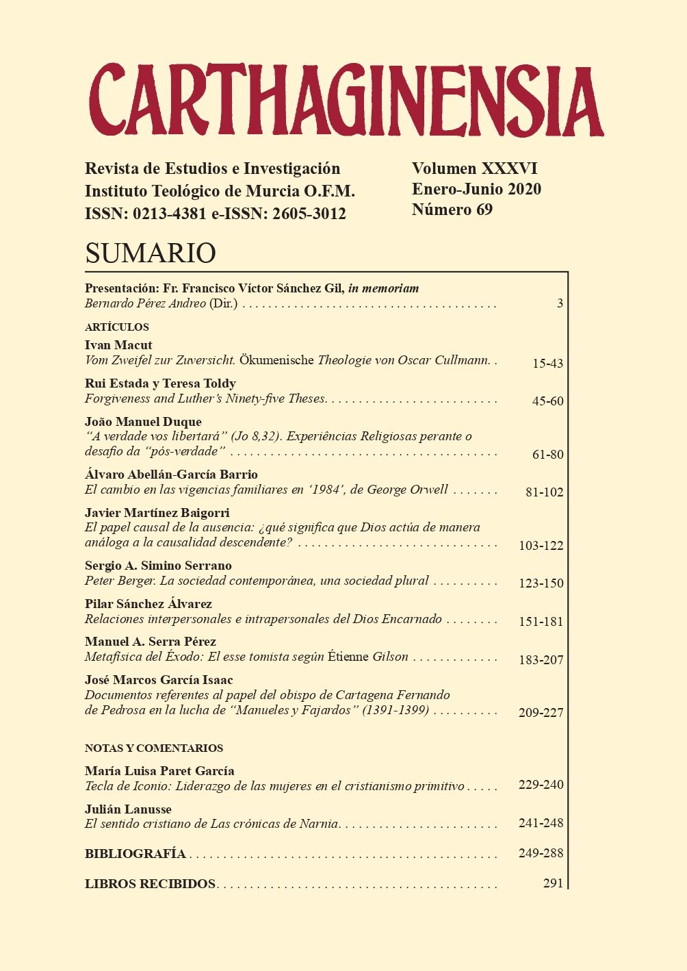 					Ver Vol. 36 Núm. 69 (2020): Número de artículos de investigación
				